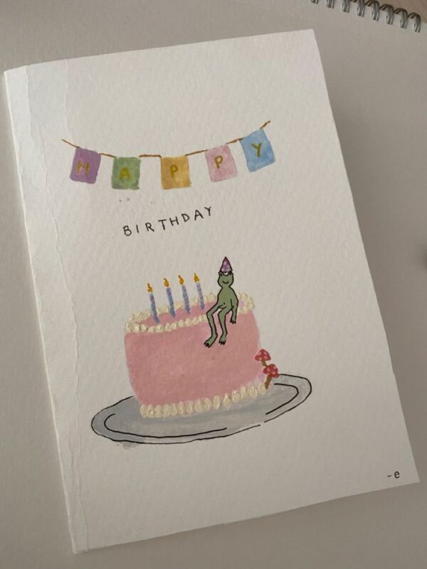 Frog Birthday Card